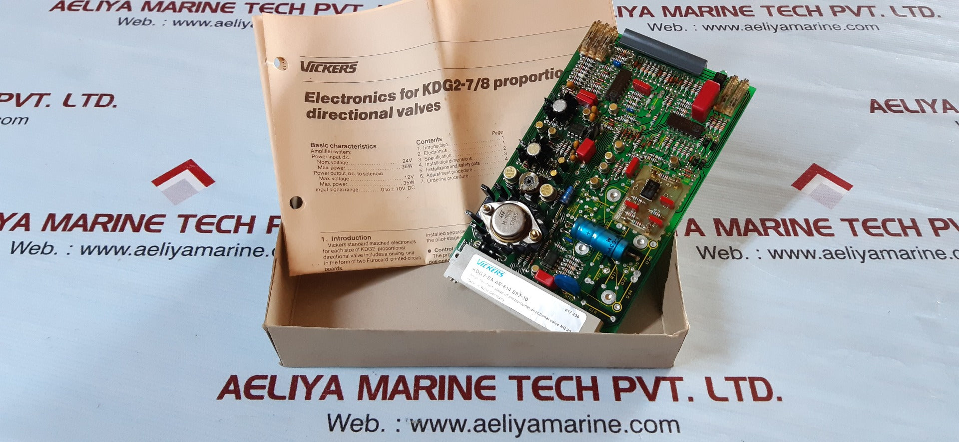 Vickers kdg2-8a-ar-614 892-10 amplifier board