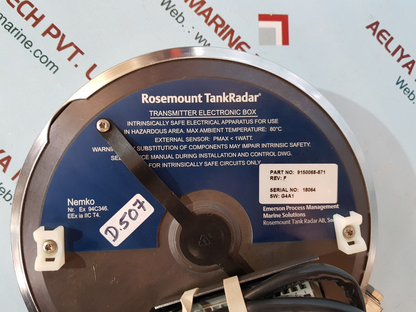 Rosemount tank radar 9150068-871 transmitter electronic box