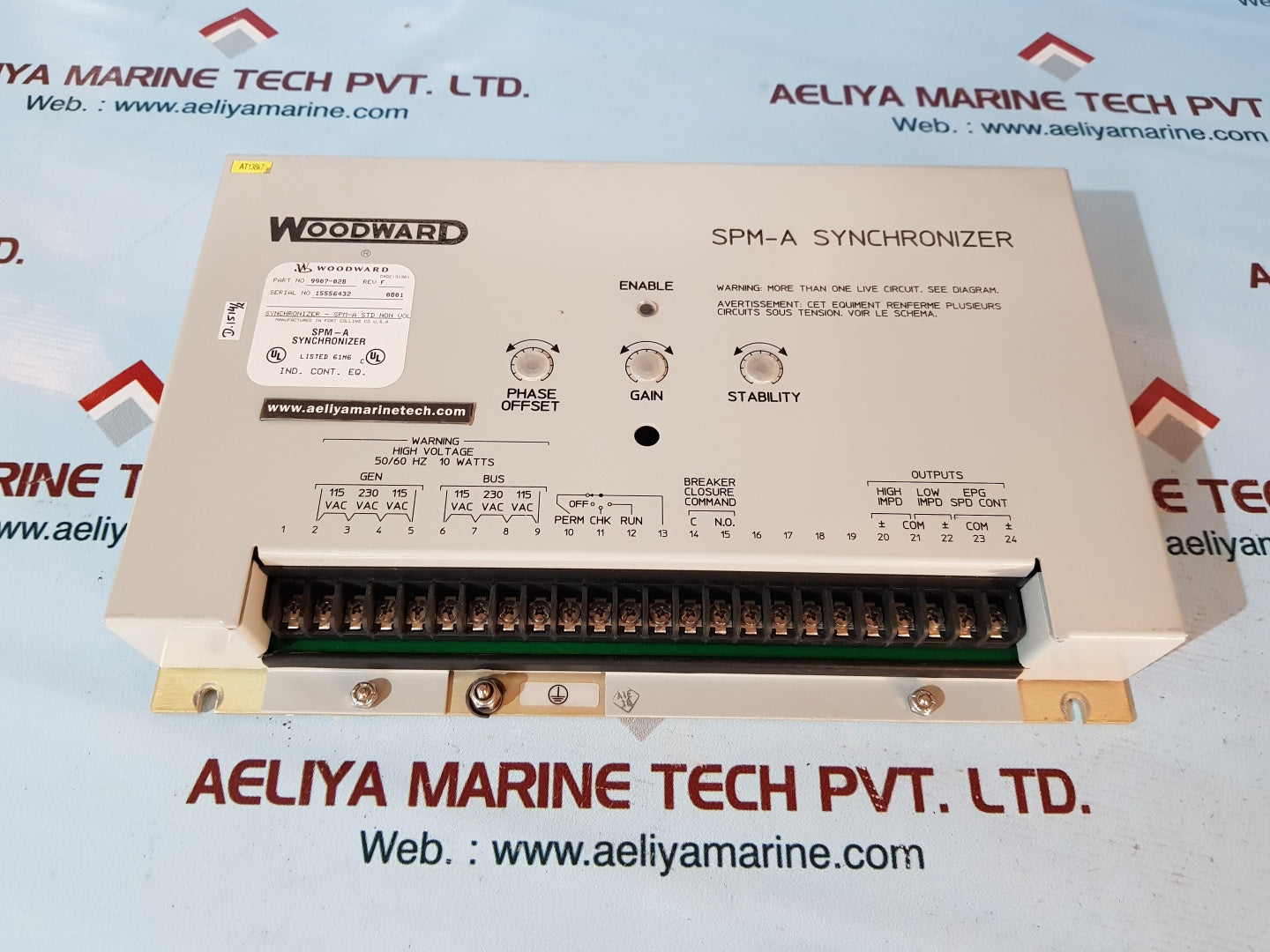 Woodward 9907-028 spm-a synchronizer rev F