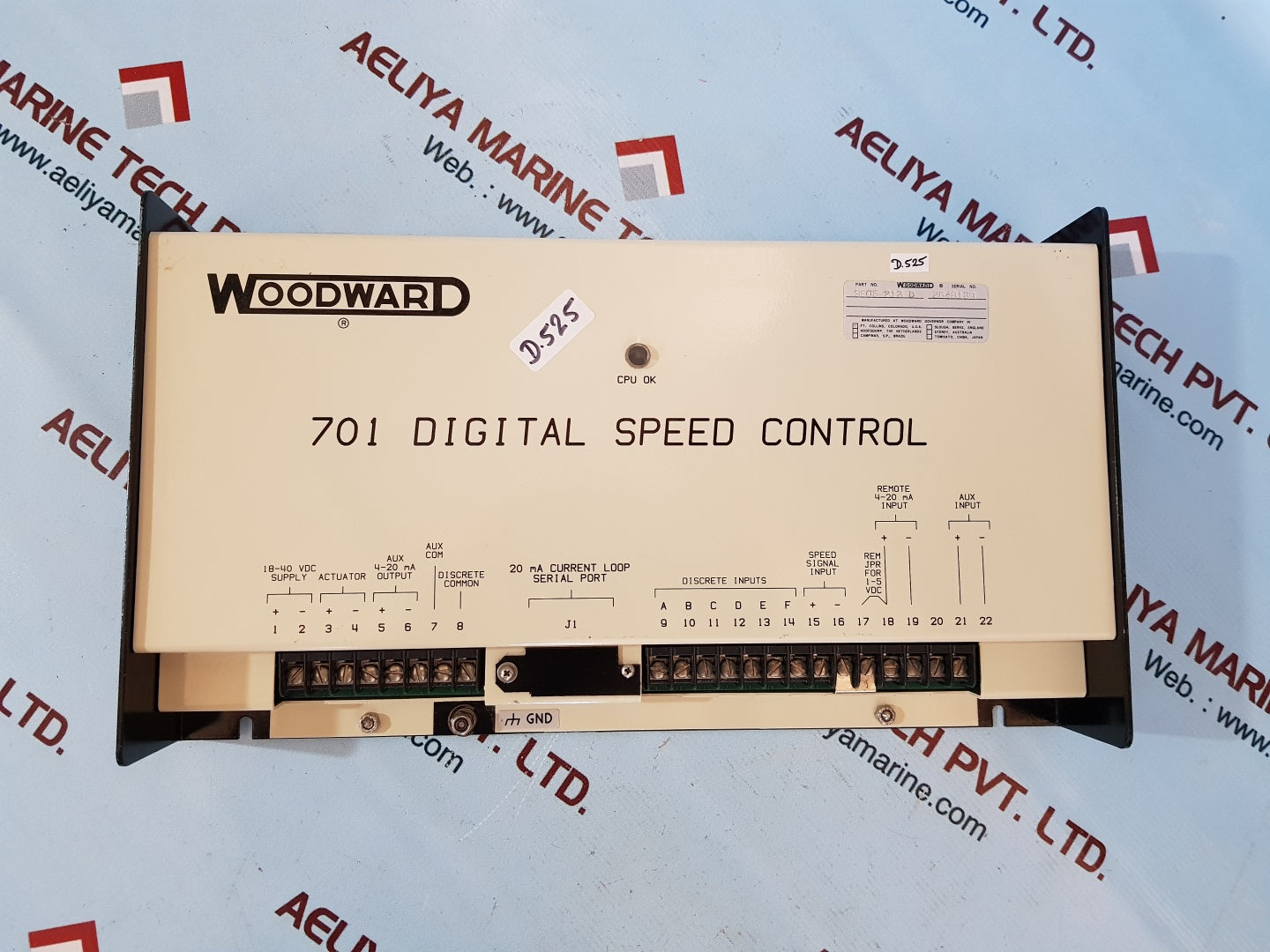 Woodward 701 digital speed control 9905-213 d