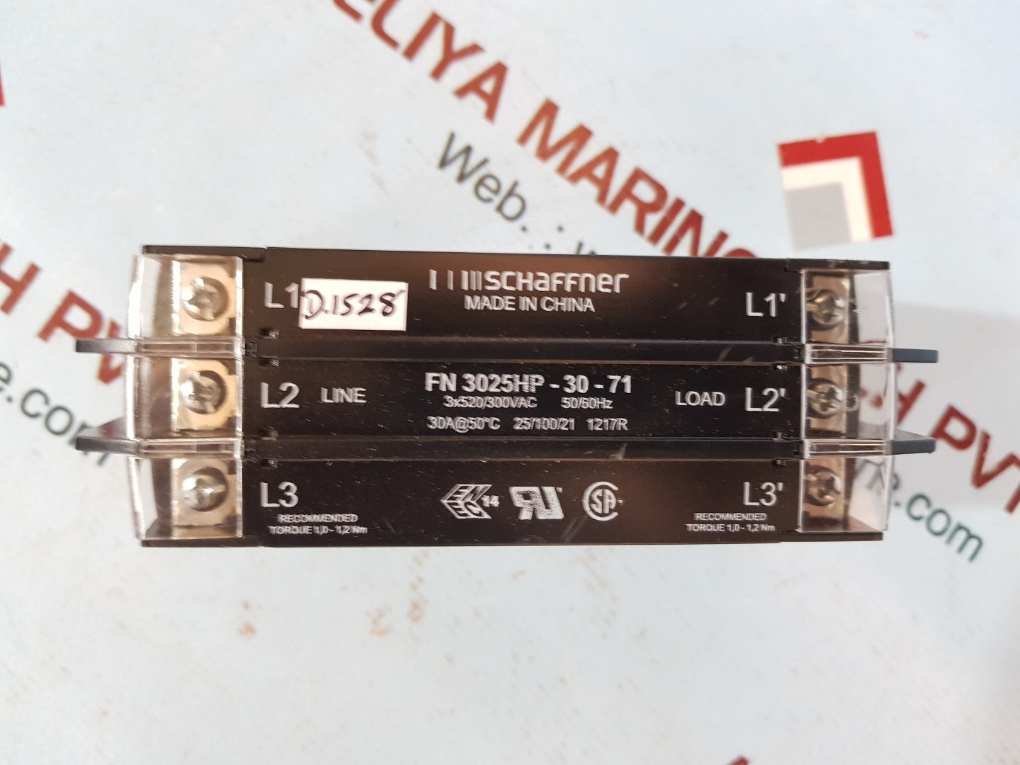 Schaffner fn 3025hp-30-71 power line filter 30a
