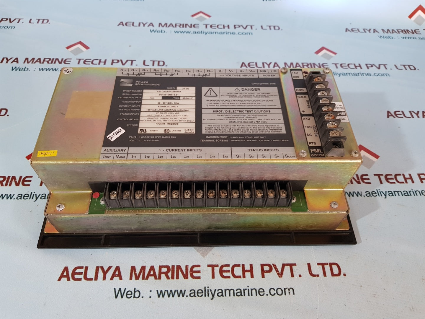 Power measurement 3710acm control panel 20-60 vdc/10w