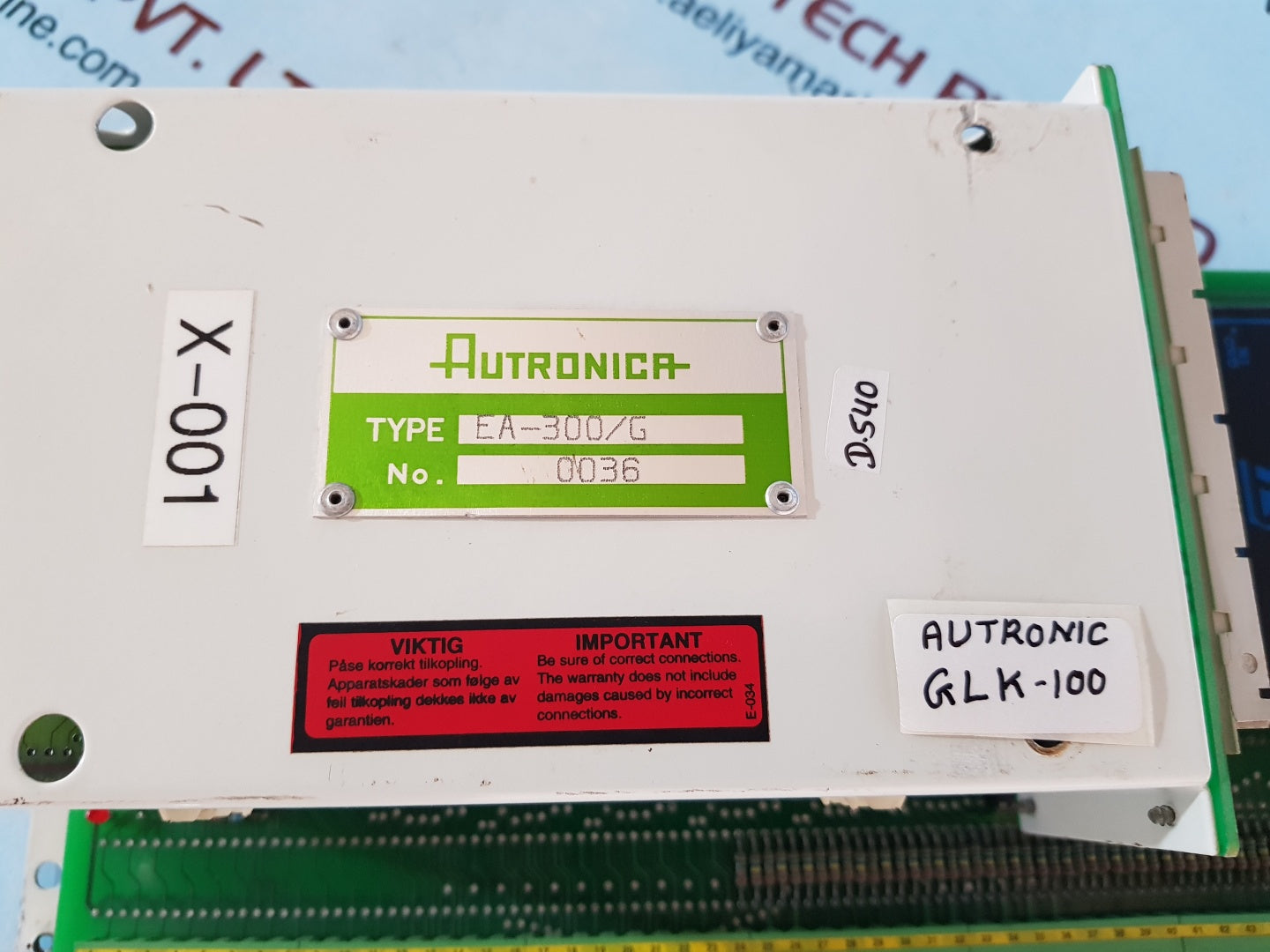 Autronica ea-300/g microcomputer processor unit