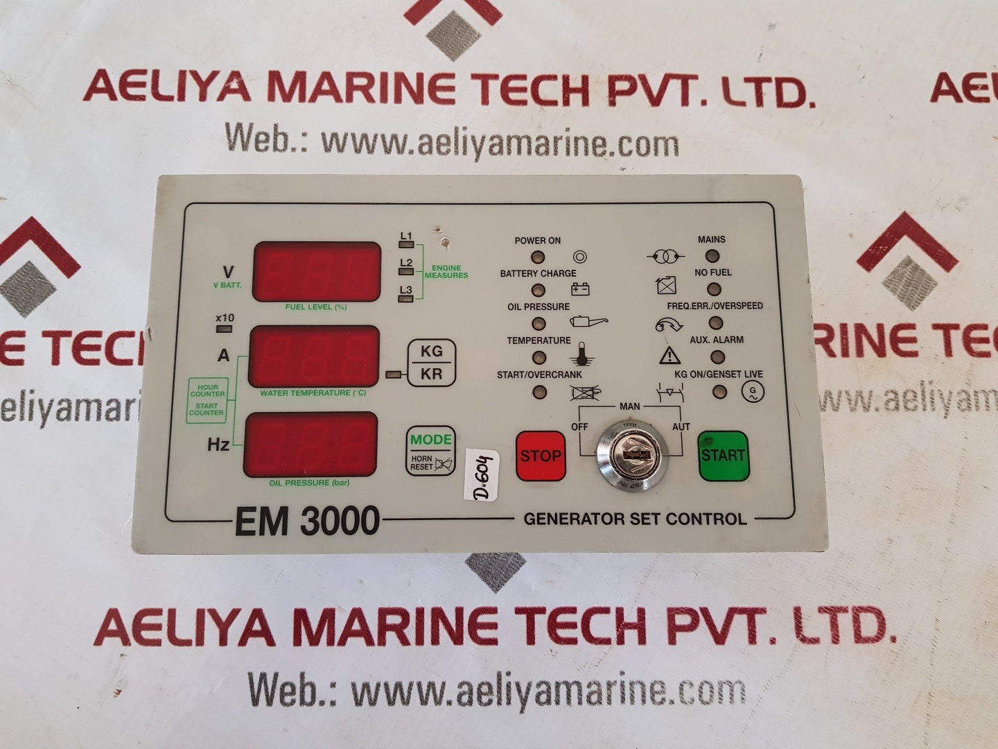 Em 3000 generator set control