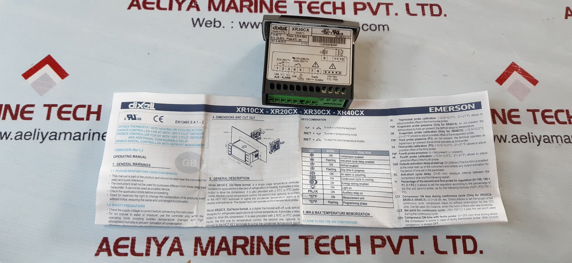 Dixell xr30cx-5n0c1 temperature controller