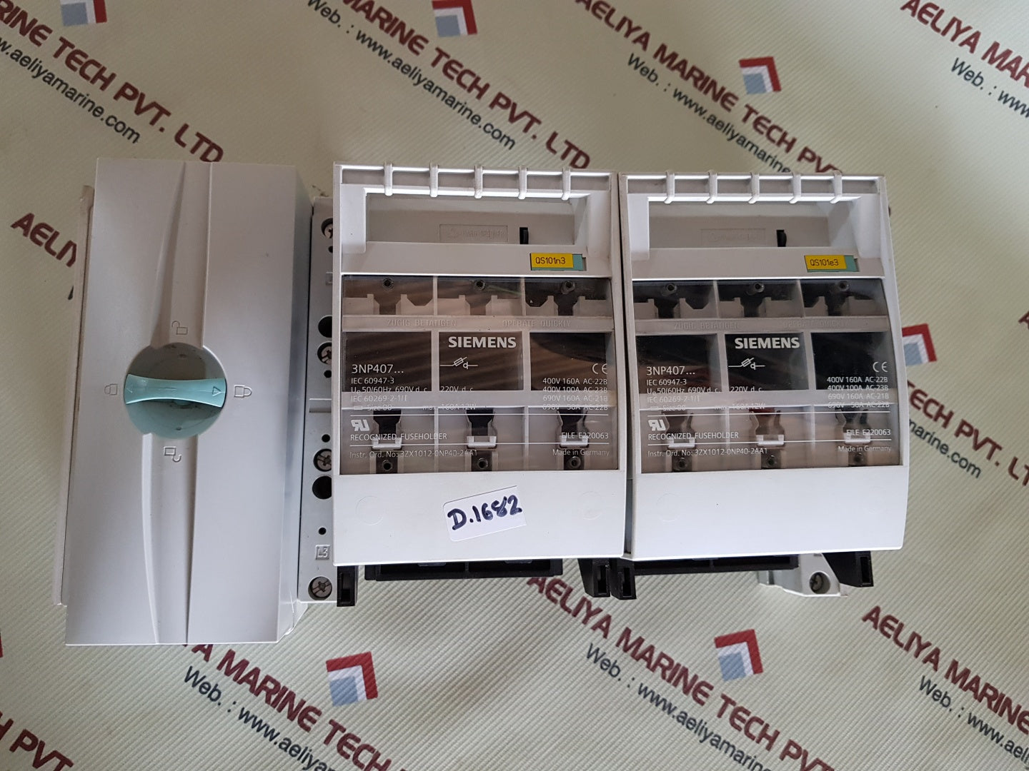 Siemens 3np407 fuseholder switch 160a 12w Attachment
