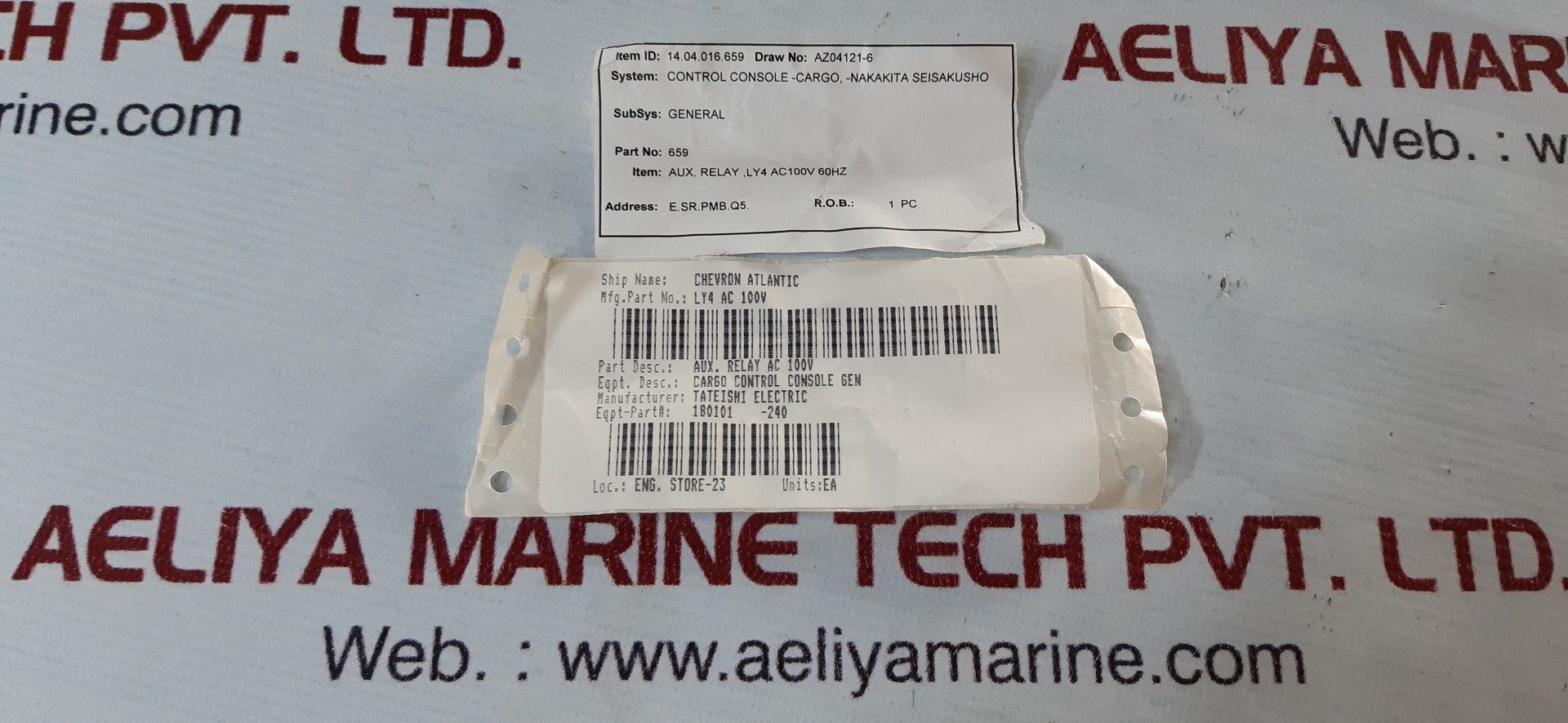 Omron ly4 aux.relay 100/110vac