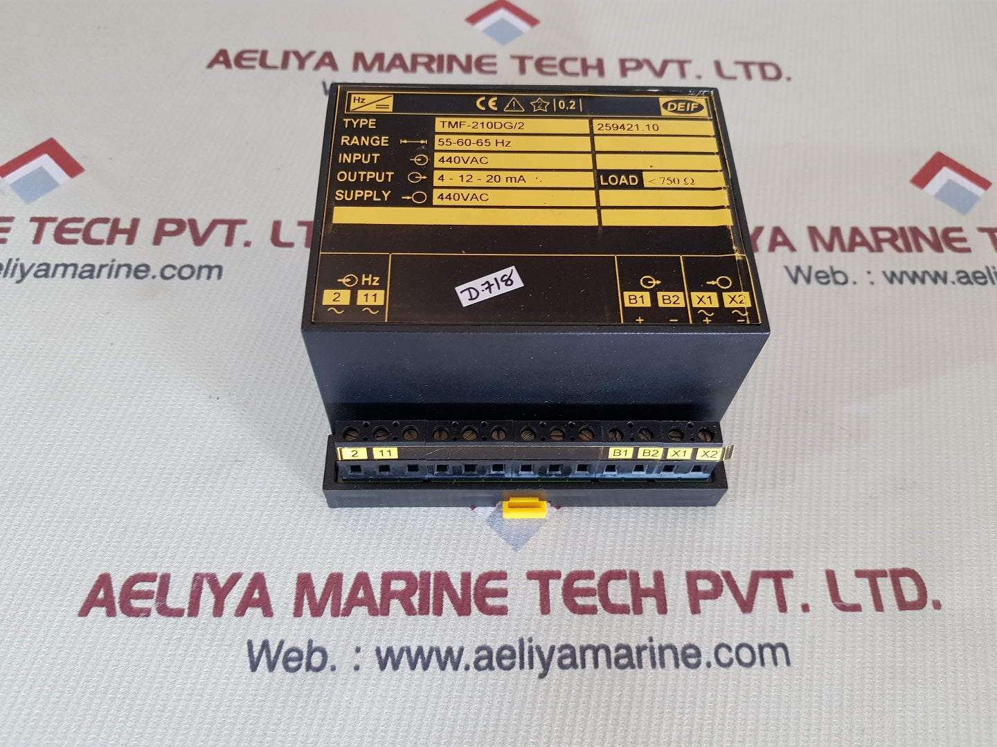 Deif tmf-210dg/2 transducer 55-60-65 hz 440vac 4-12-20ma