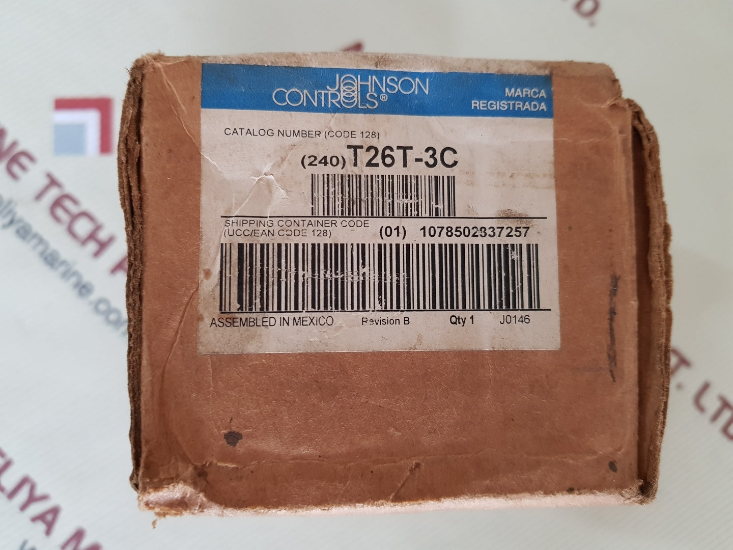 Johnson controls t26t-3c thermostat universal line voltage