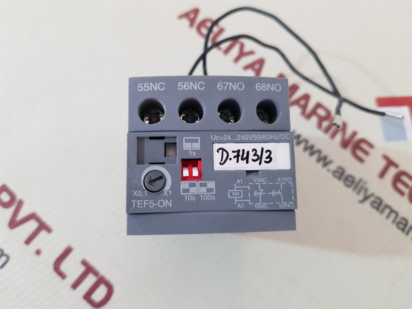 Abb tef5-on frontal electronic timer module
