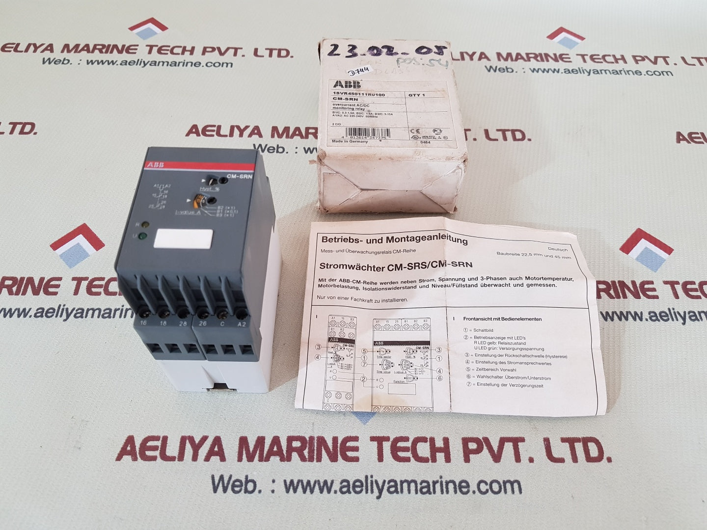 Abb cm-srn overcurrent ac/dc monitoring relay