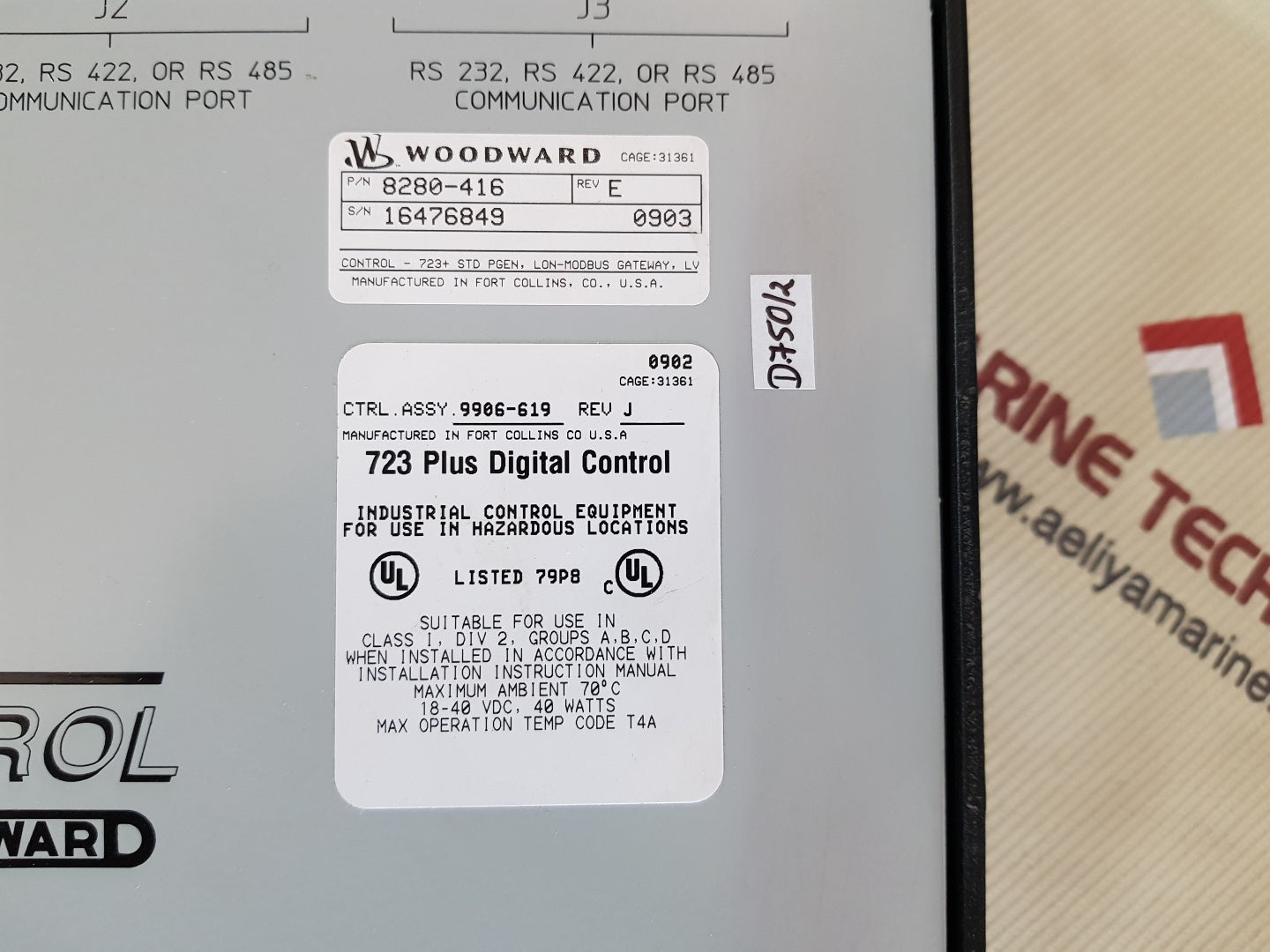 Woodward 8280-416 723 plus digital control 9906-619