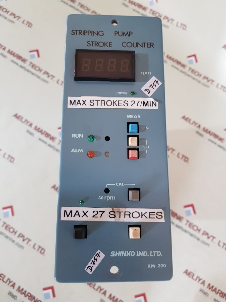 Shinko ind.km-300 stripping pump stroke counter