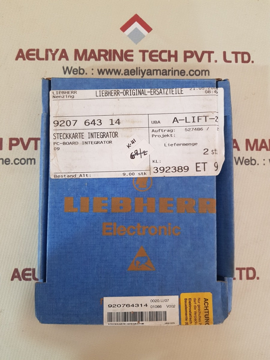 Liebherr 920764314 pc-board lwe 0201-911.00.10.305-0