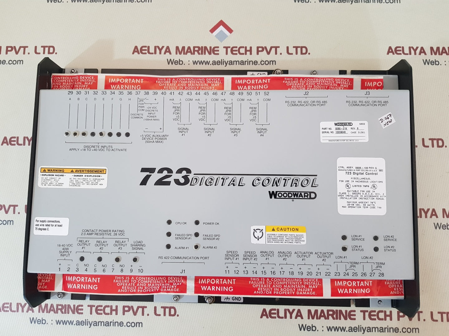 Woodward 8280-219 723 digital control rev.B