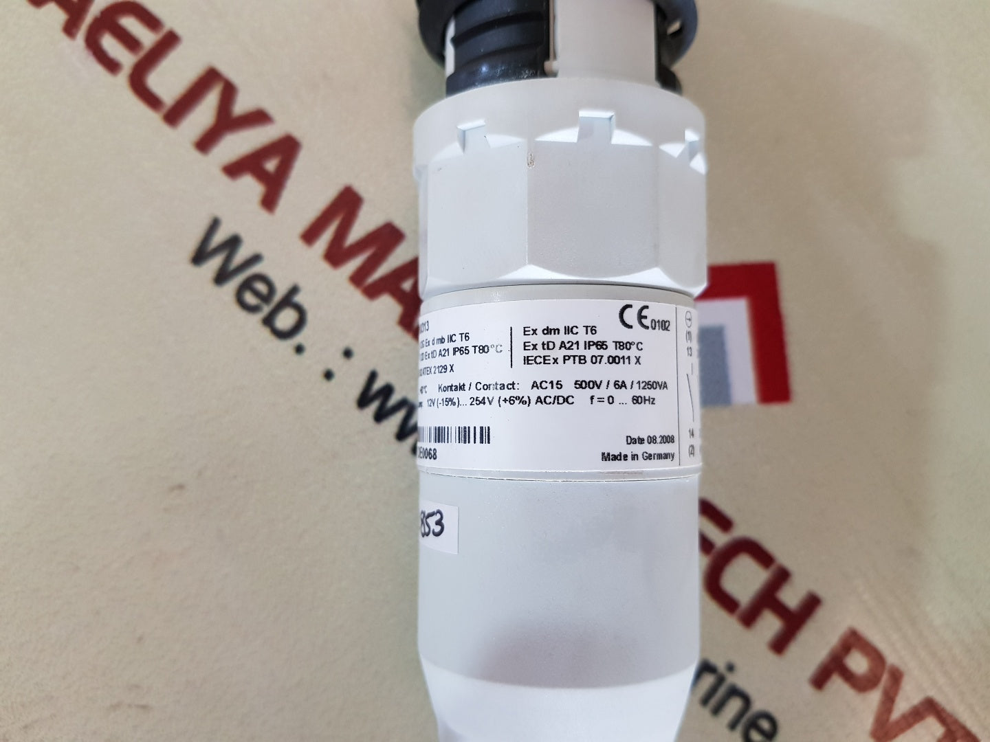 Stahl 8018/3133-al-6 illuminated push button
