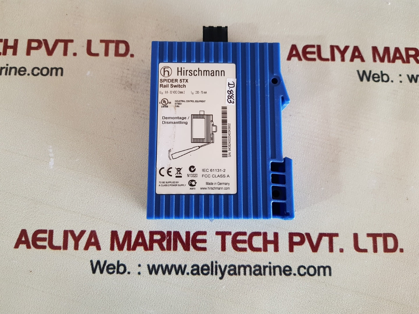 Hirschmann spider 5tx rail switch