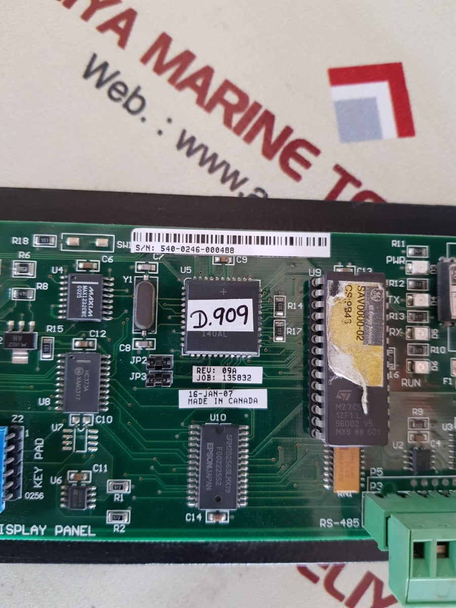 Ge energy wesdac data display panel