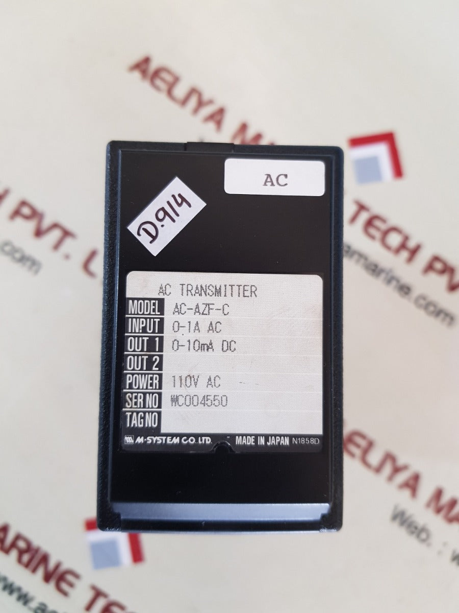 M-system ac-azf-c ac transmitter 110v