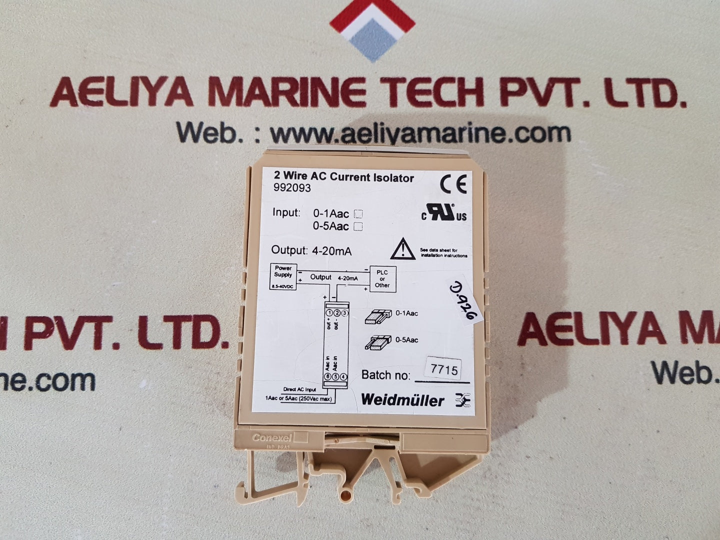 Weidmuller 992093 2 wire ac current isolator