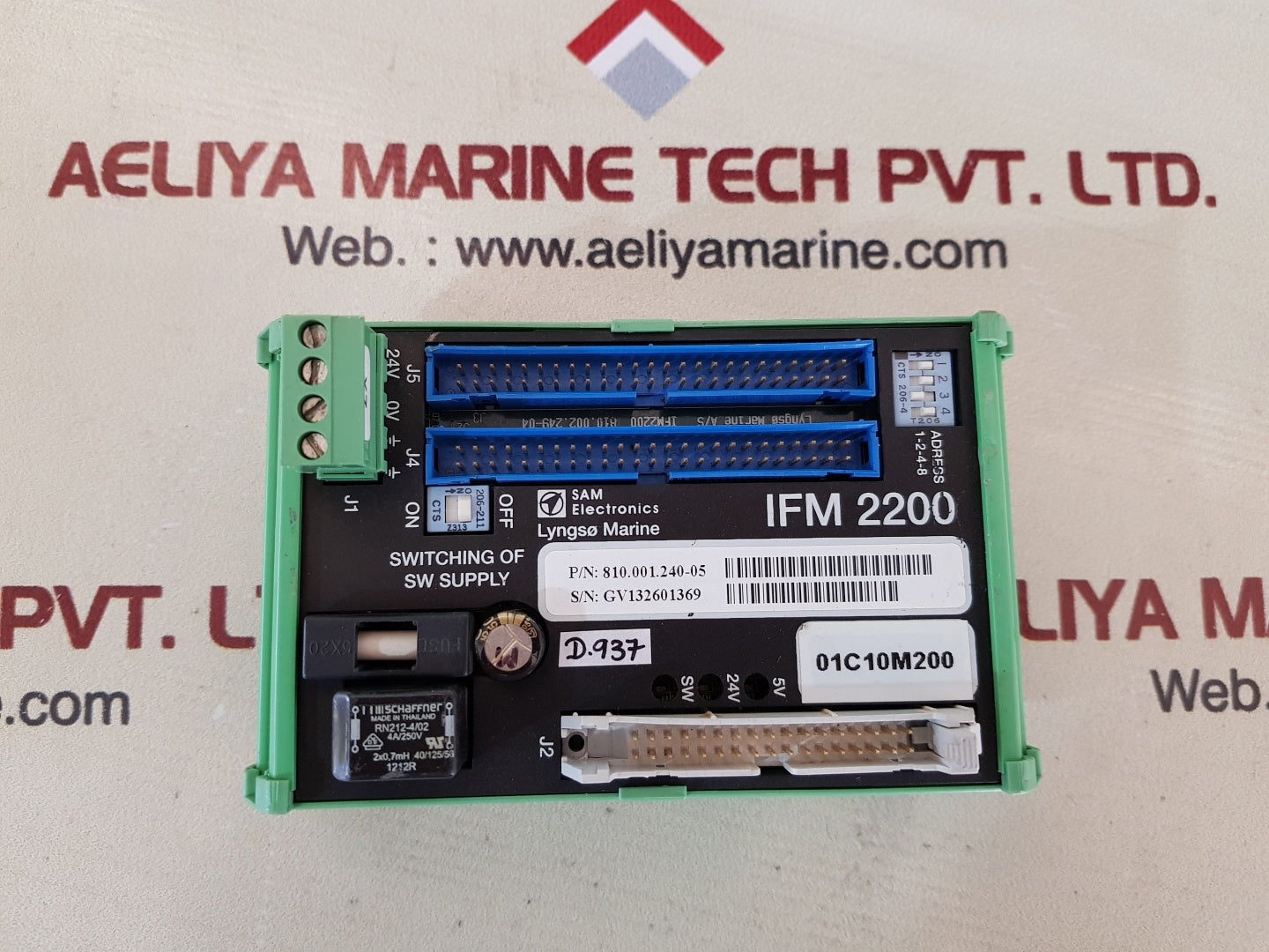 Sam electronics/Lyngso marine ifm 2200 interface module 810.001.240-05
