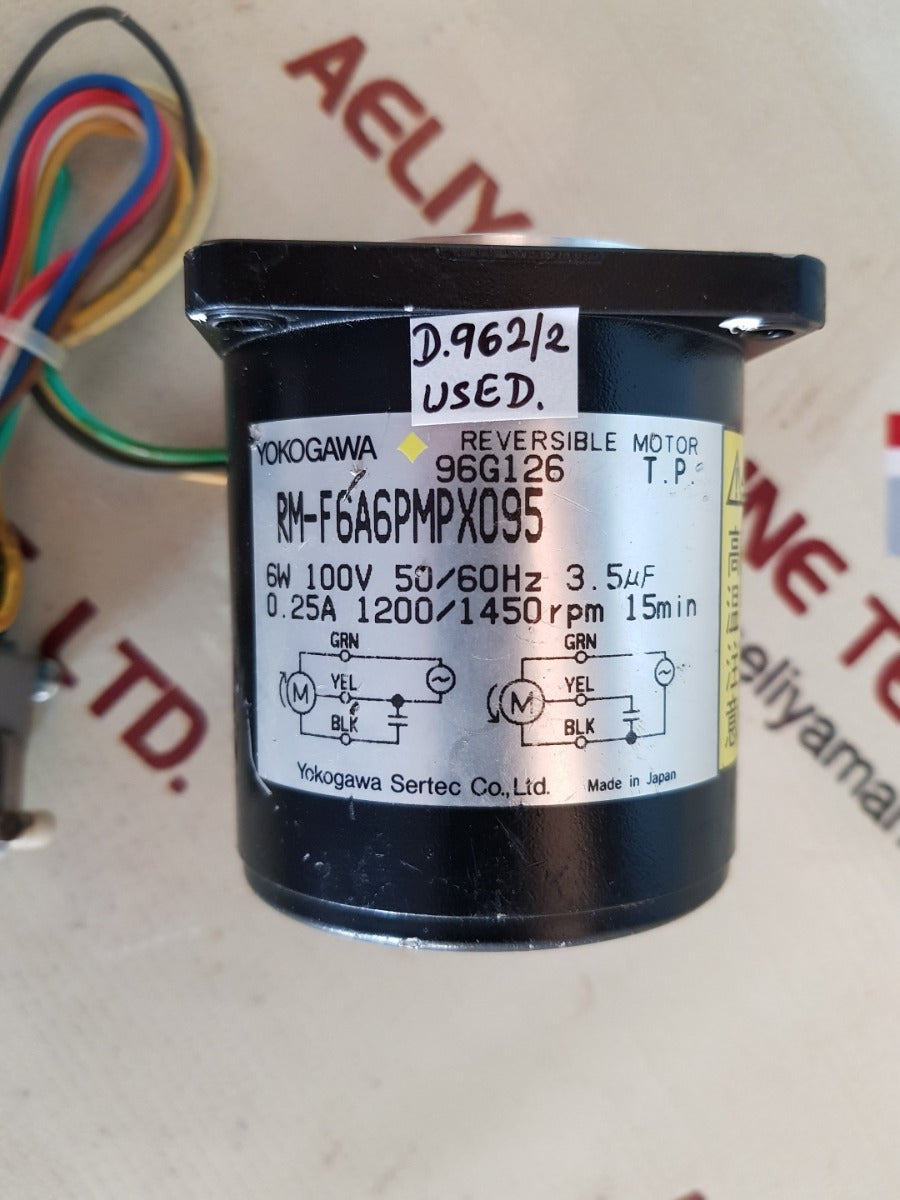 Yokogawa rm-f6a6pmpx095 reversible motor