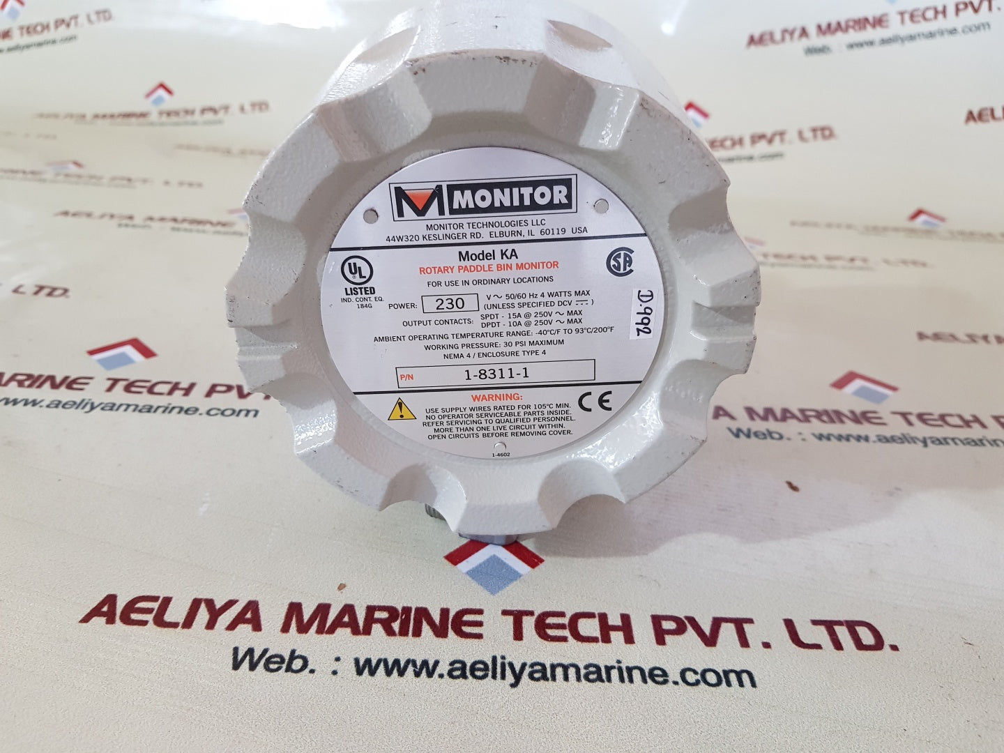 Monitor ka rotary paddle bin monitor 1-8311-1 230v 4w