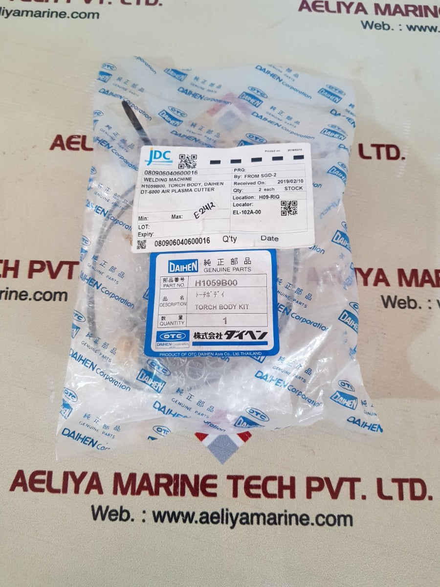 Daihen otc ct-0702 torch body kit h1059b00
