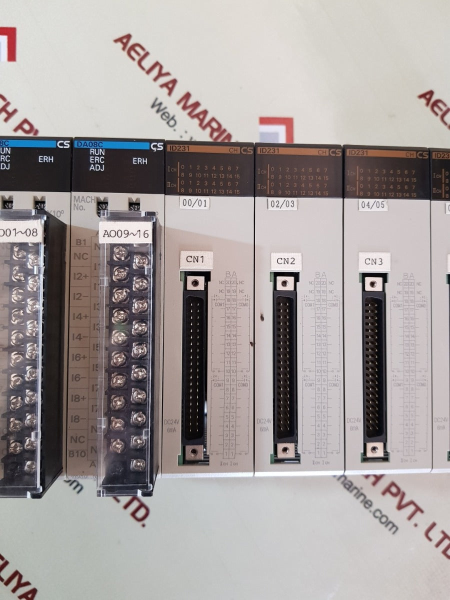 Omron cs1h-cpu64h/pa204/oc211/ad081-v1/da08c/id231 module