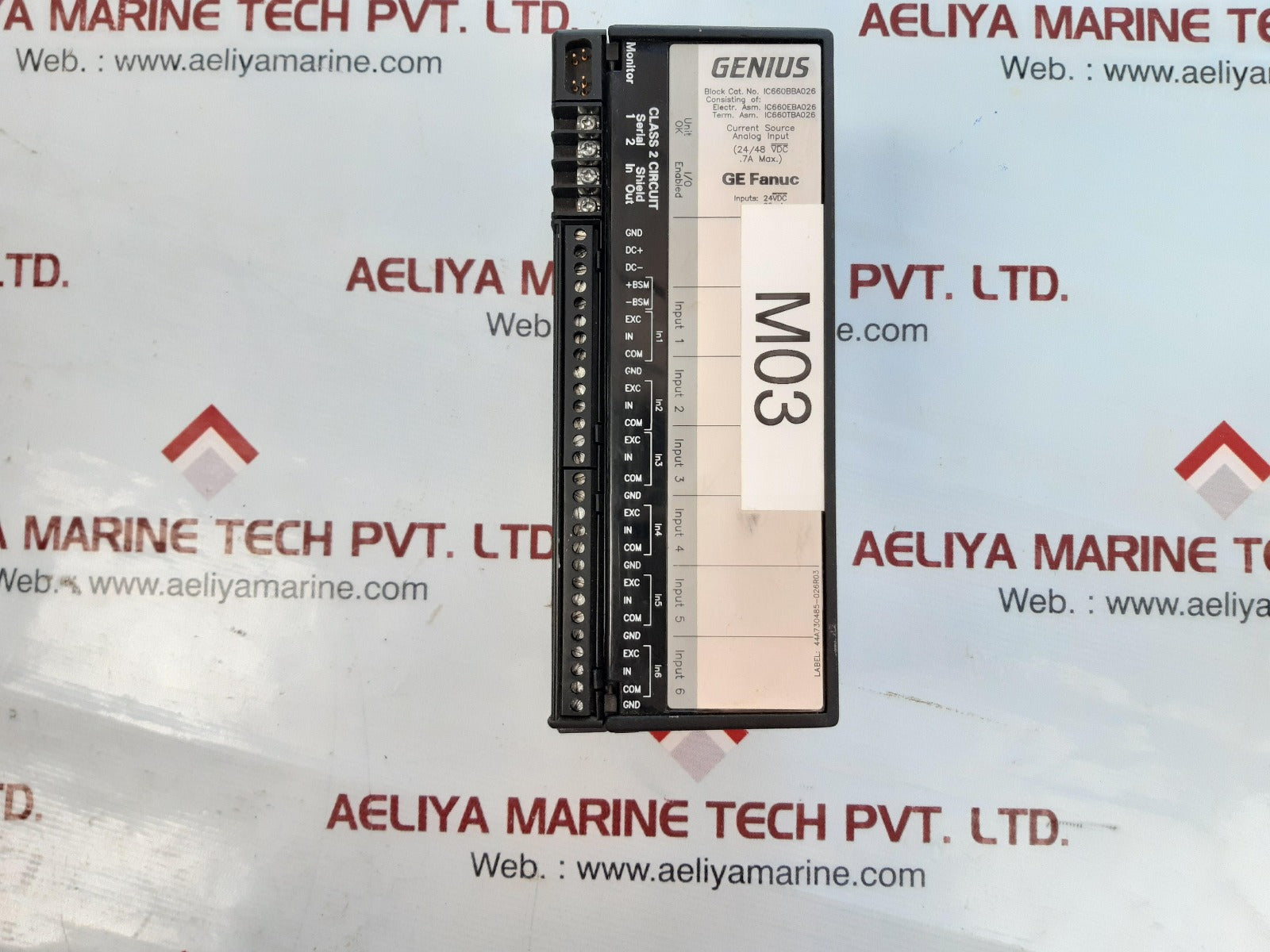Ge fanuc ic660bba026 analog input block