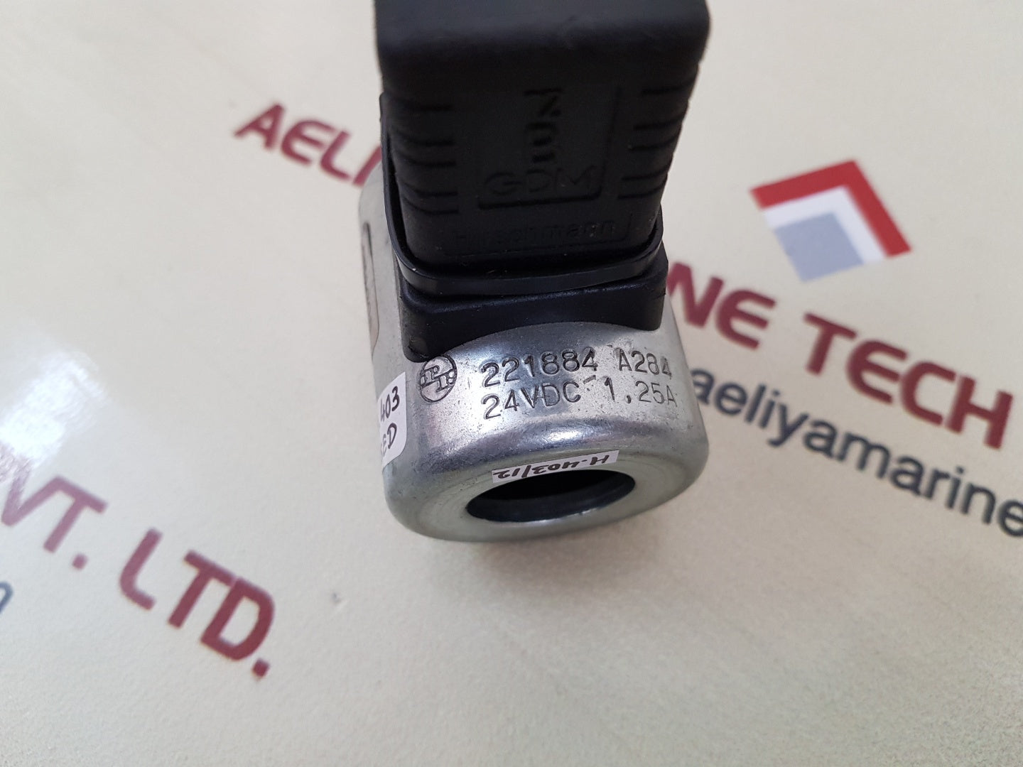 Hirschmann 221884 a284 solenoid coil 24vdc 1.25a