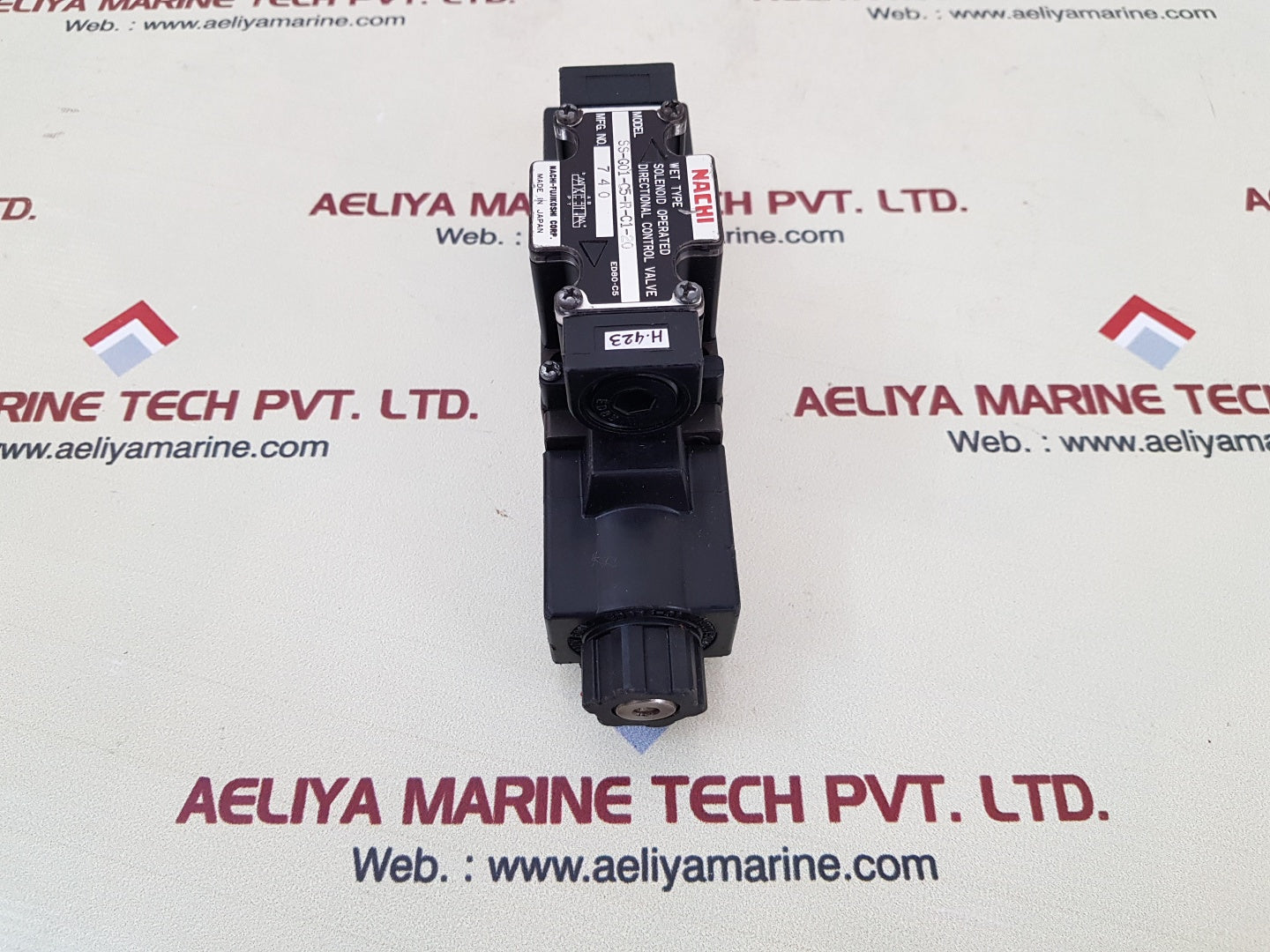 Nachi ss-g01-c5-r-c1-20 solenoid operated directional control valve