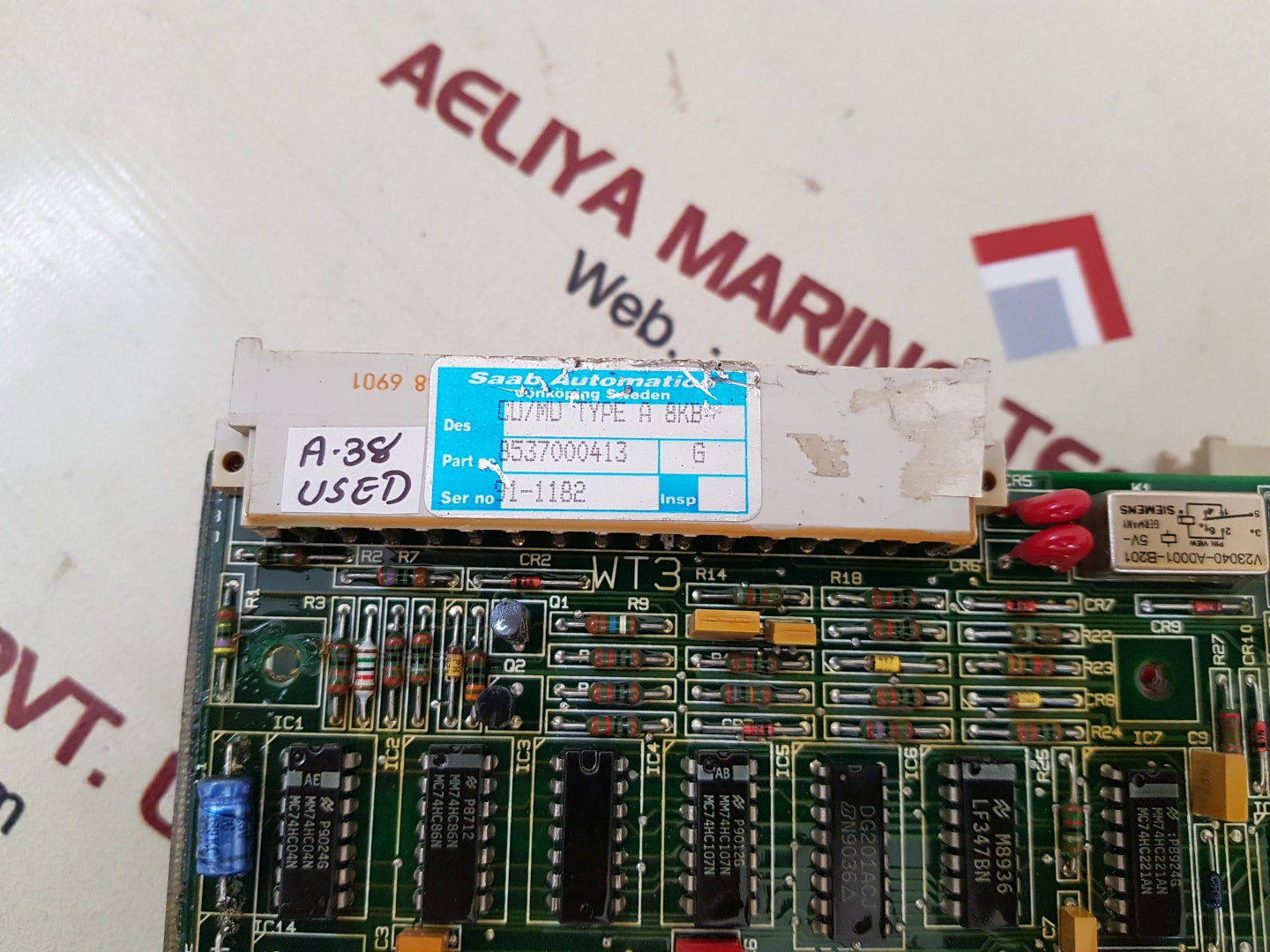 Saab stalectronic 2000 1891 700-1 pcb card 8537000413 g