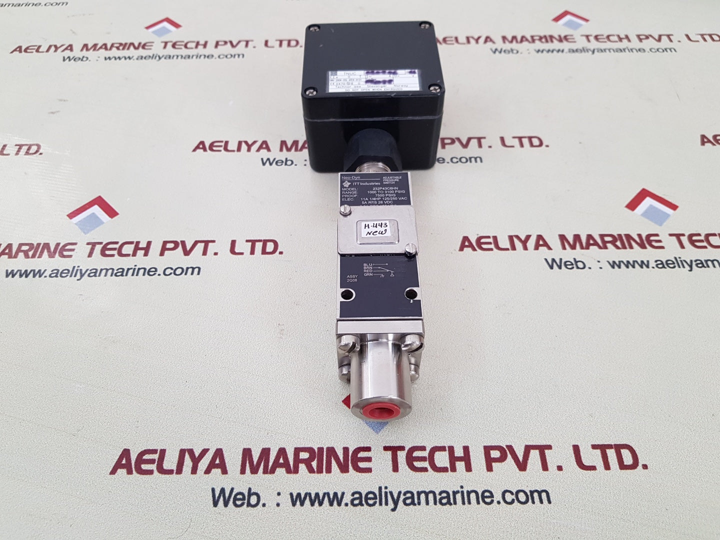 Neo dyn 232p43c6hn adjustable pressure switch with tnuc dnv-2004-0sl-atex-0121 control boxes