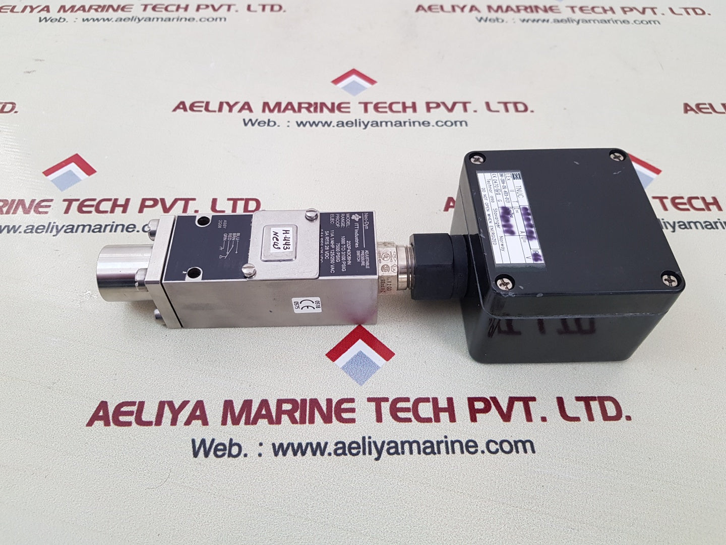 Neo dyn 232p43c6hn adjustable pressure switch with tnuc dnv-2004-0sl-atex-0121 control boxes