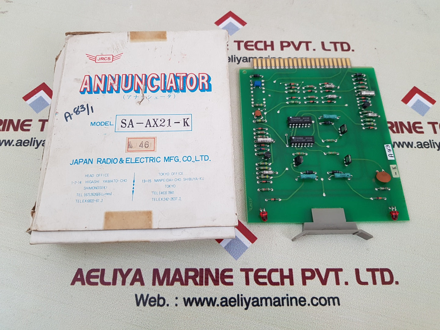 Jrcs sa-ax21-k annunciator pcb card