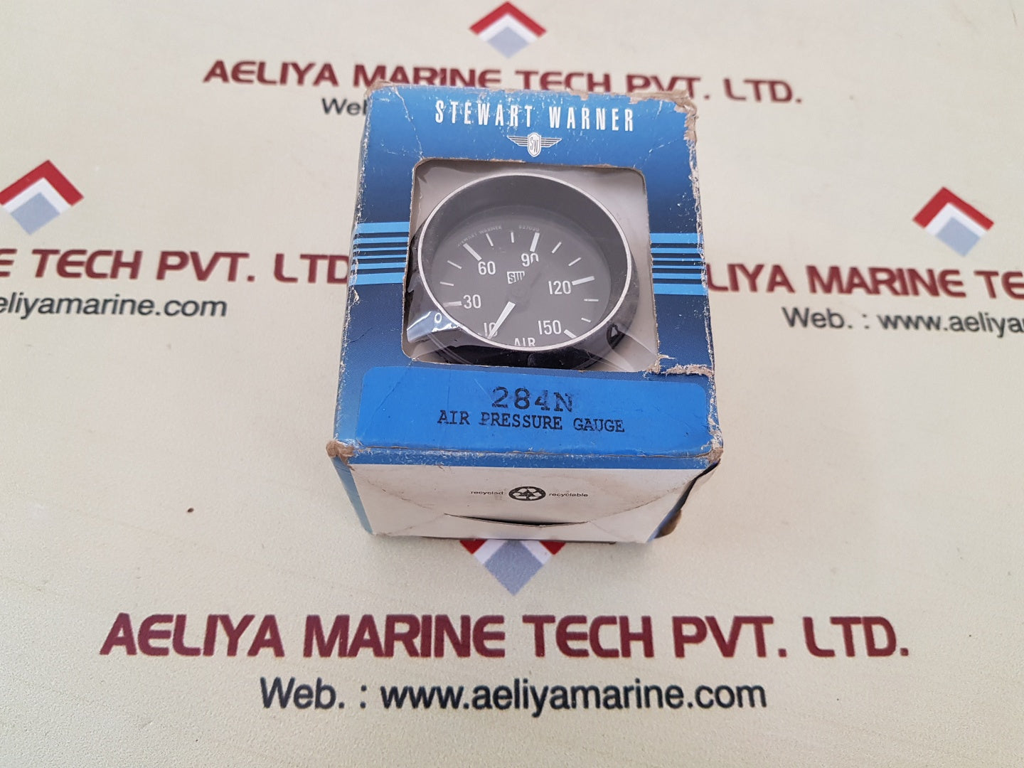 Stewart warner 284n air pressure gauge