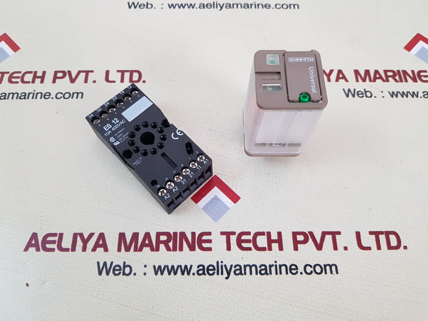 Kuhnke uf3-24vdc1fl relay w/socket