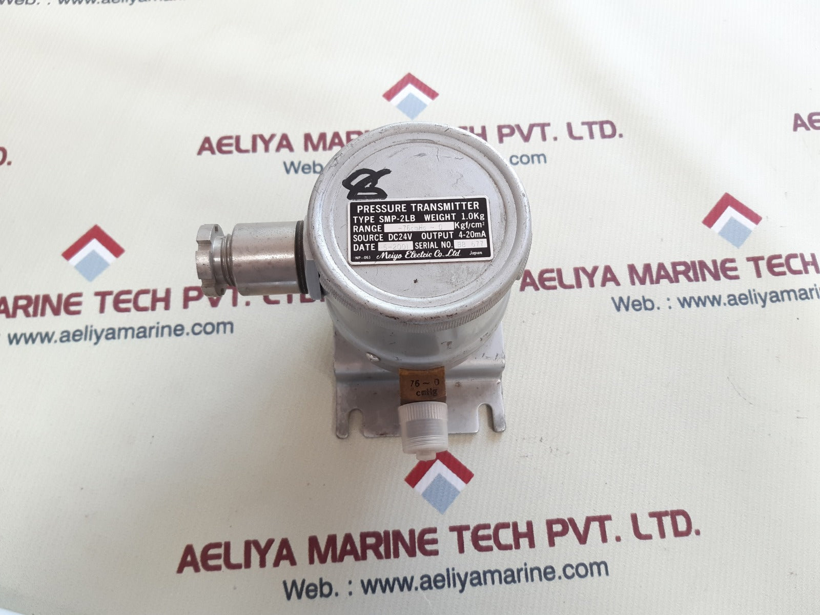 Meiyo electric smp-2lb pressure transmitter -76cmhg~0 kgf/cm²