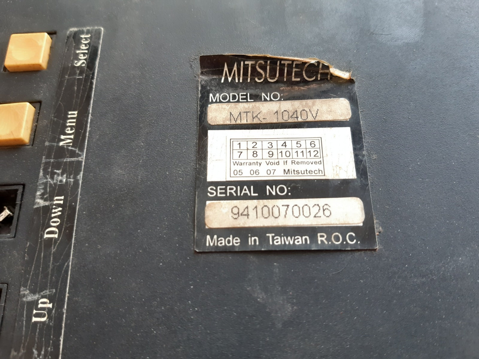 Mitsutech mtk-1040v industrial monitor