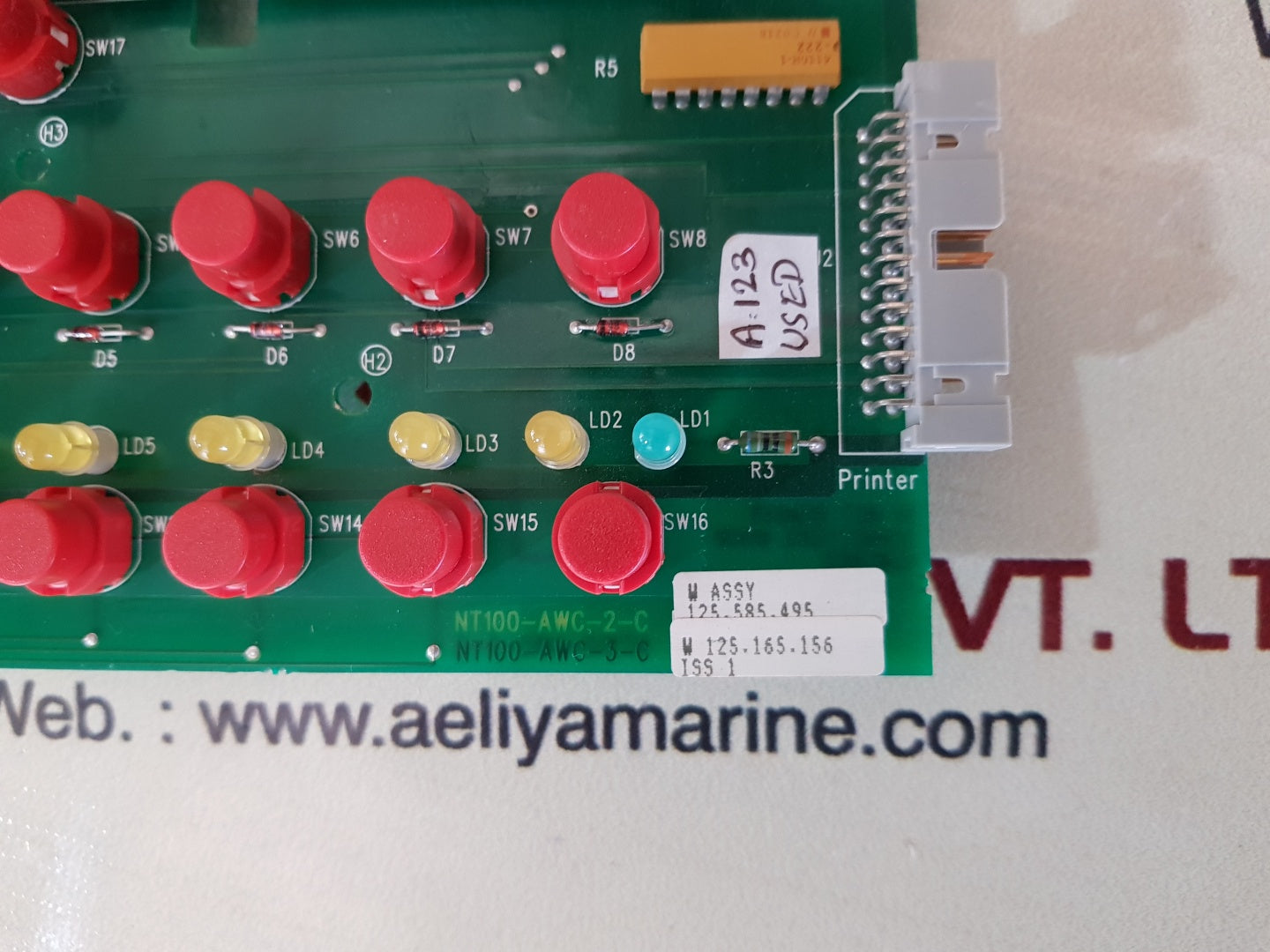 Nt100-awc-2-c fire alarm card nt100-awc-3-c