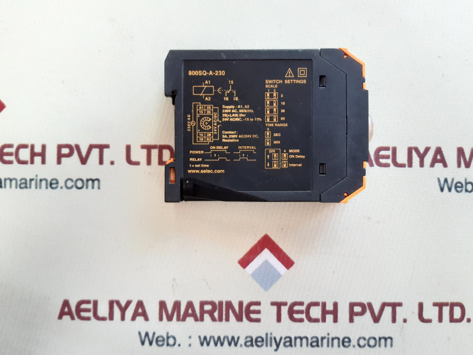 Selec 800sq-a-230 delay timer
