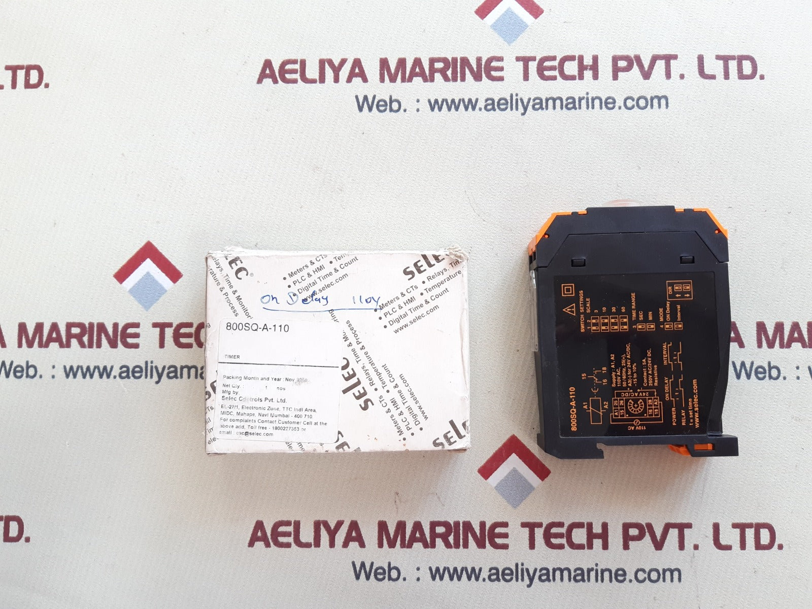 Selec 800sq-a-110 delay timer