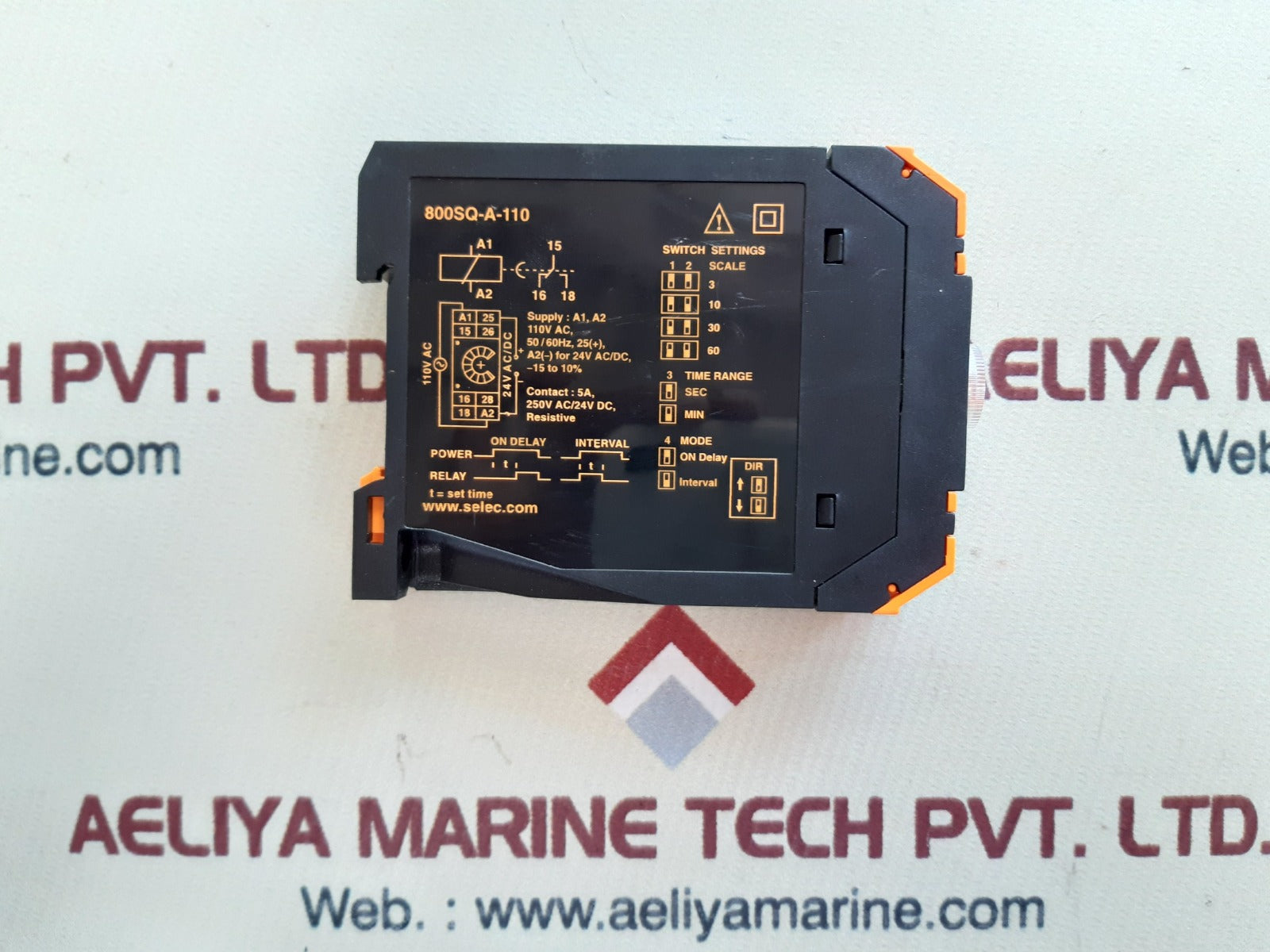 Selec 800sq-a-110 delay timer