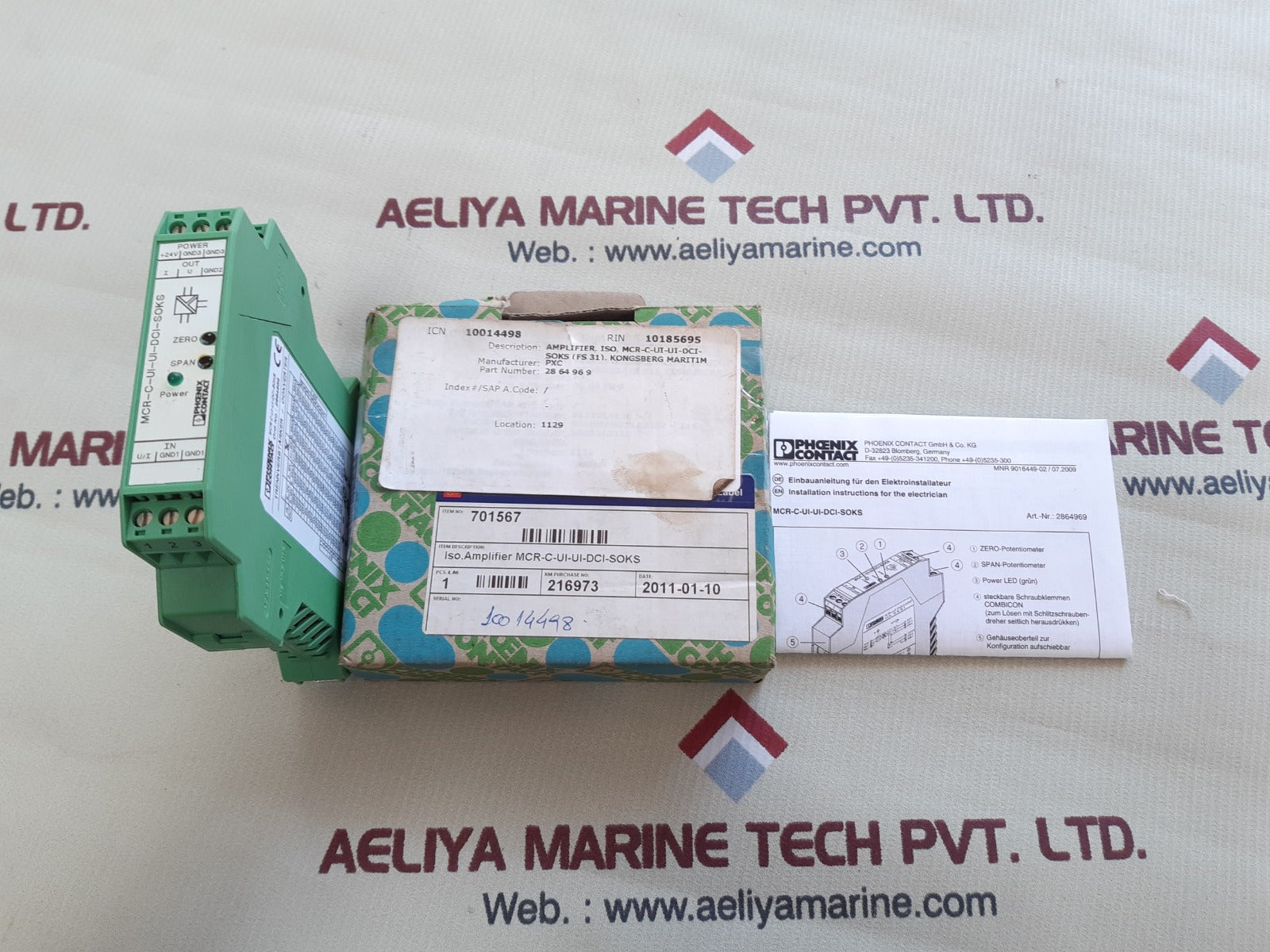 Phoenix Contact Mcr-c-ui-ui-dci-soks Signal Conditioner