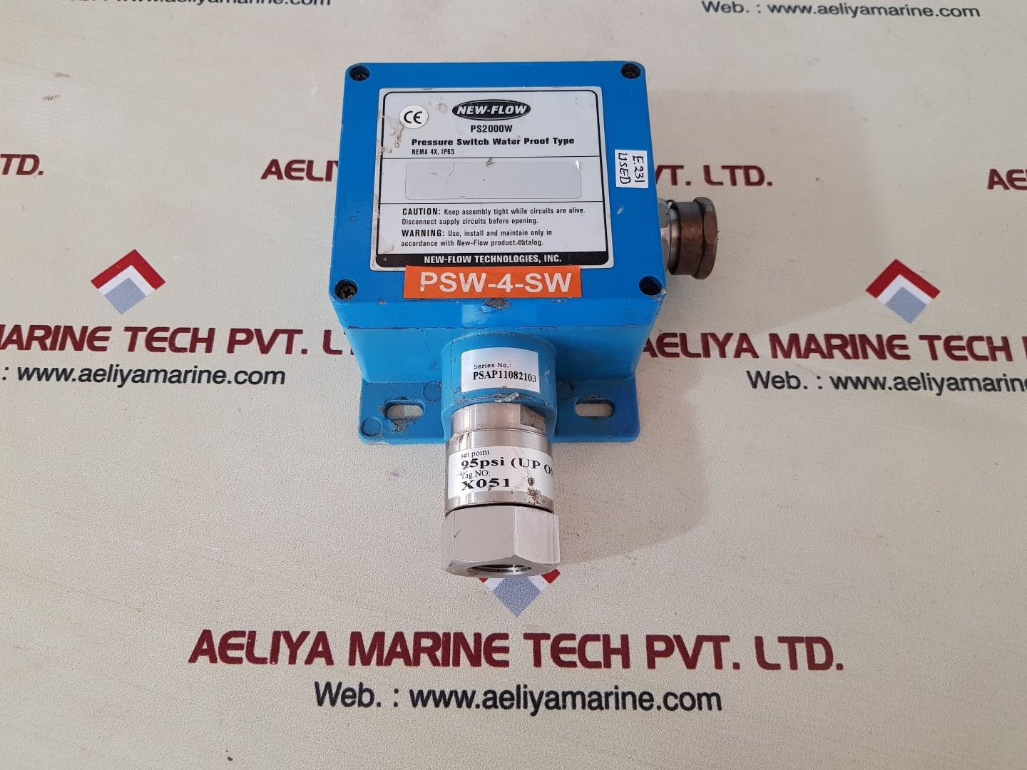 New flow ps2000w pressure switch waterproof type