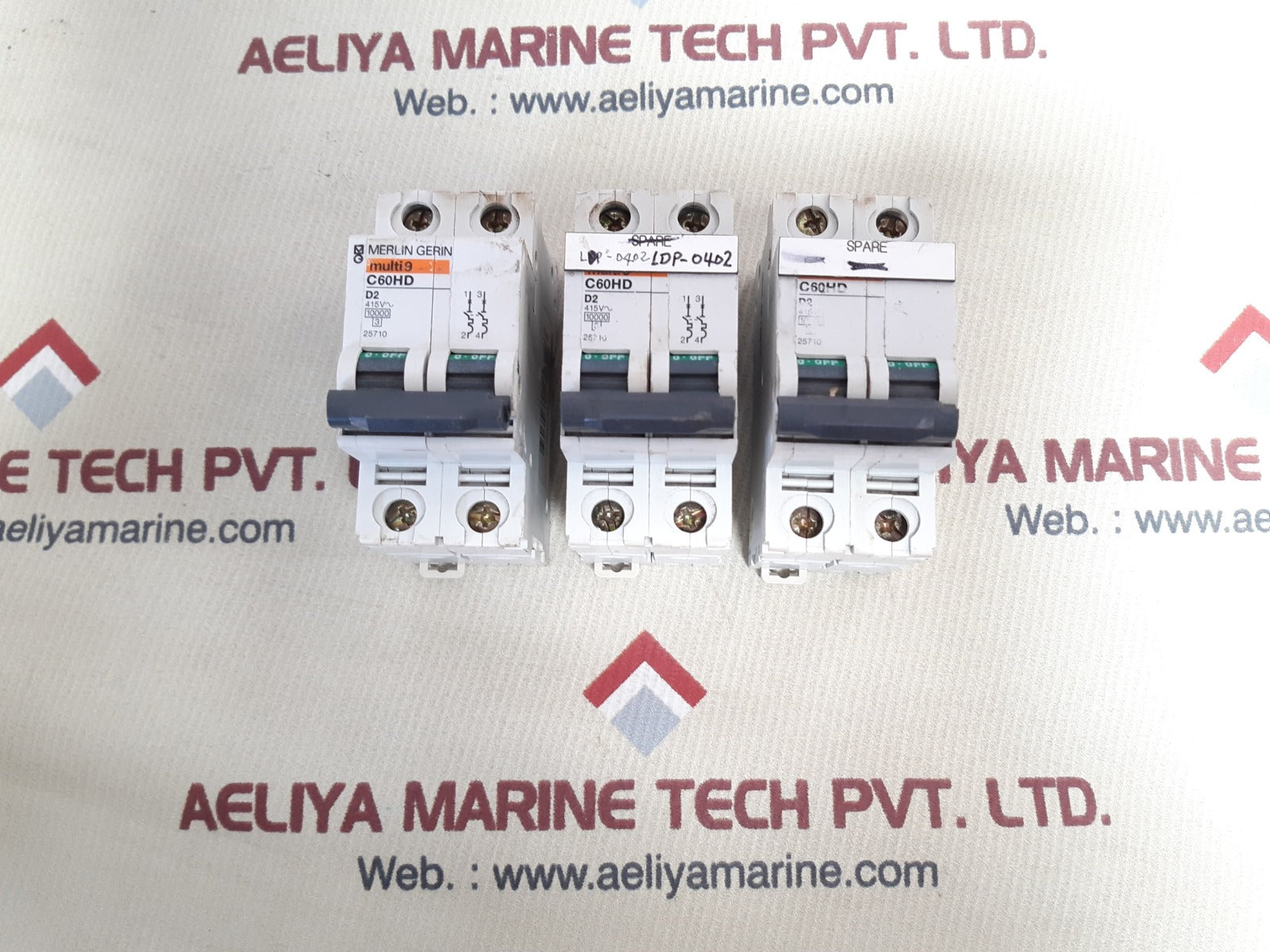 Merlin gerin c60hd d2 2pole circuit breaker