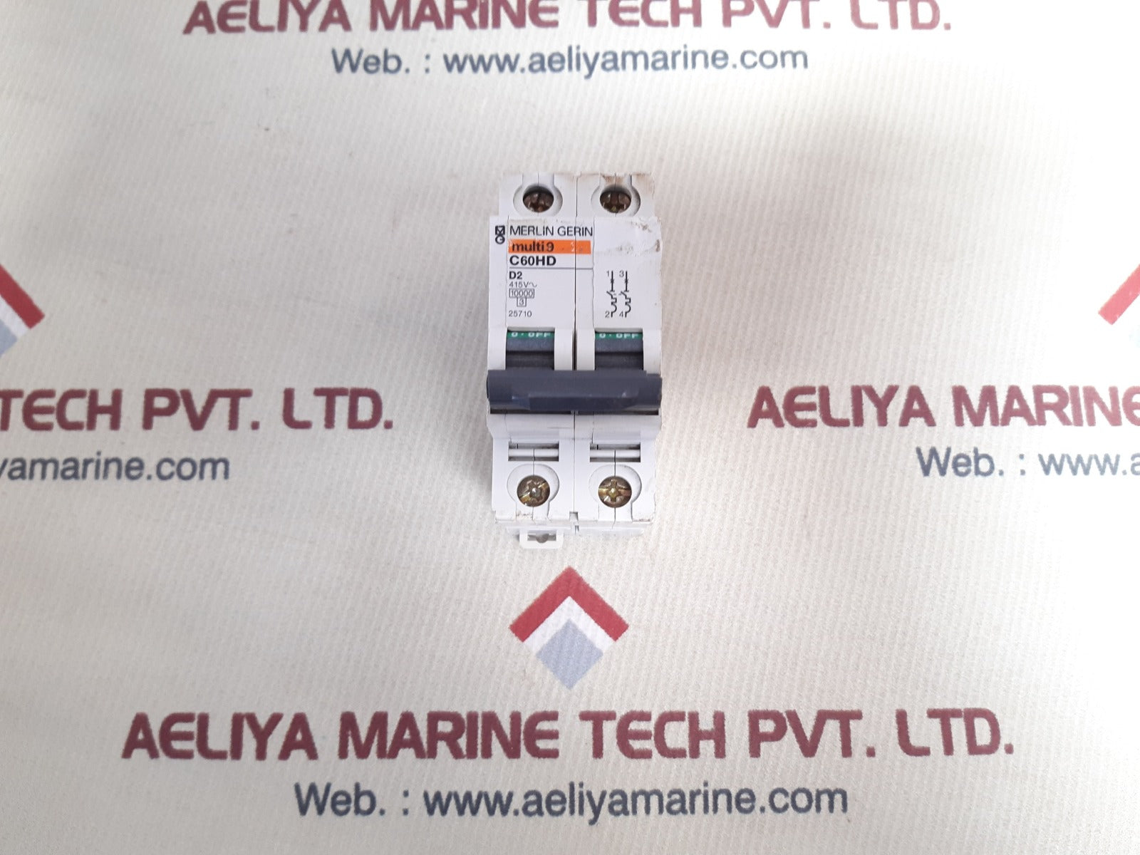 Merlin gerin c60hd d2 2pole circuit breaker