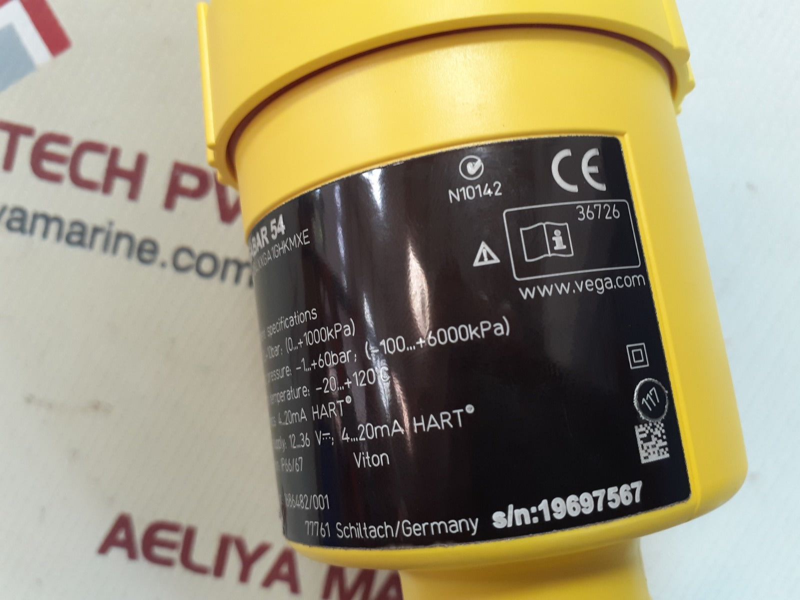 Vegabar54 br54.xxga1ghkmxe pressure transmitter