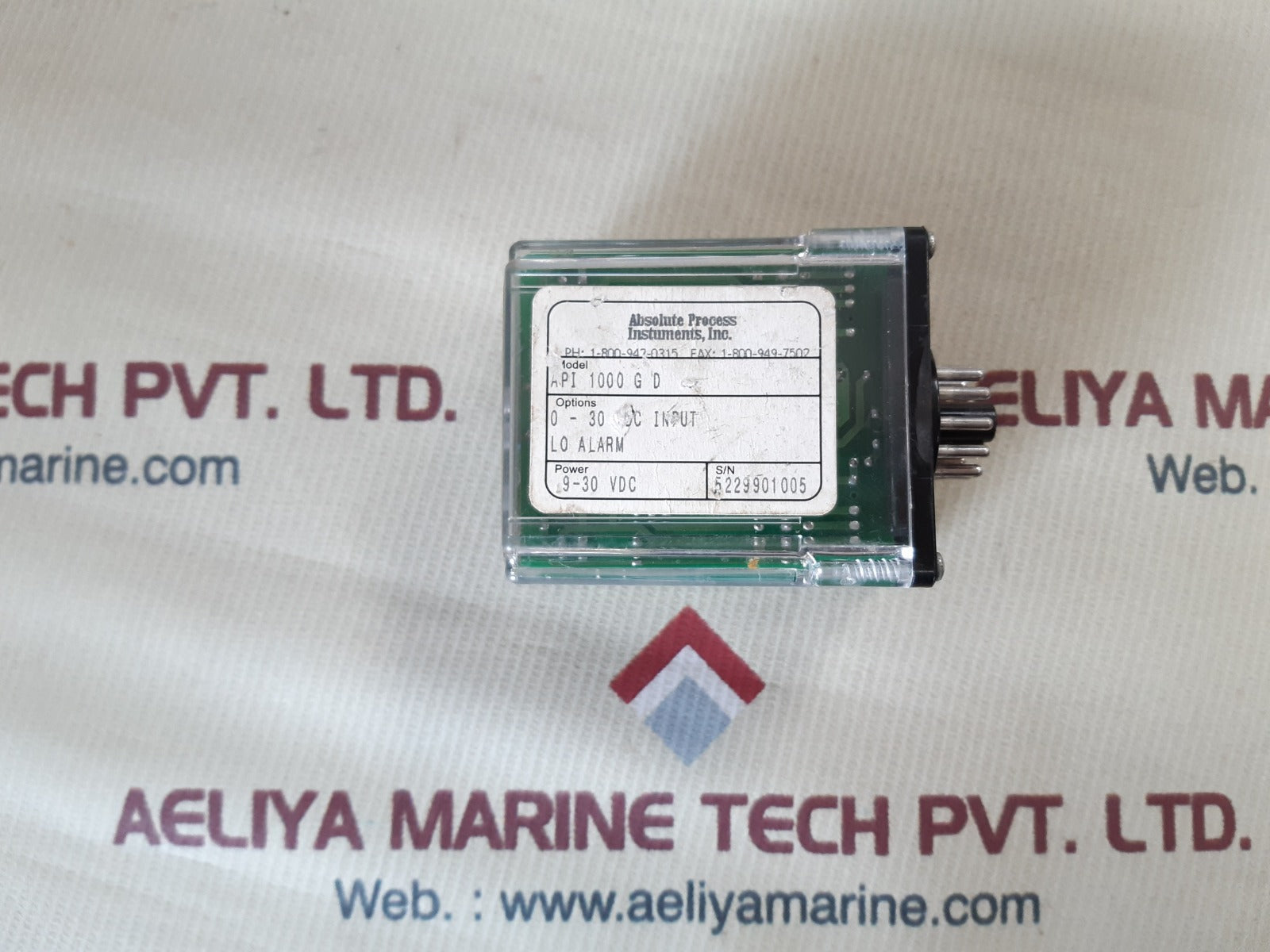 Absolute process instruments api 1000 g d dc input alarm